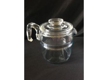 VTG Pyrex Percolator 4-6 Cup Glass Stove Top Coffee Maker Pot / Lid