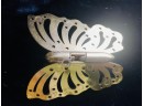 VTG Metal Hinged Butterfly, Frames,  Candle Holders