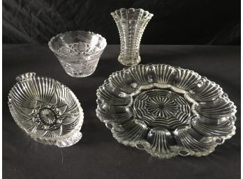 Assortment Of Cut Glass, Crystal And EAPG