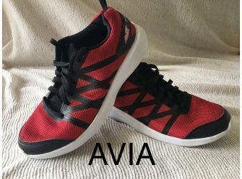 Men's 8.5 AVIS CANTILEVER Red Black Athletic Tennis Shoes