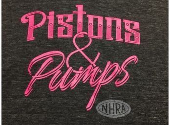 Sz XL NHRA PISTONS & PUMPS Graphic T-Shirt By District