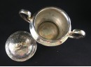 Derby City Silver Company Sugar & Creamer Set With Tooling Designs
