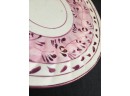 2 Stanfordshire England 1830 English Pink Lusterware Salad Dessert Plates (s2)