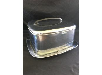 VTG LINCOLN Beauty Ware Metal Cake Box Carry