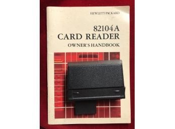 VTG Hewlett-Packard  HP41 Magnetic Card Reader & HP 82104A Owner's Handbook