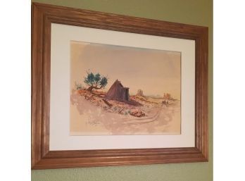 SIGNED Orginal Tony M. Sandoval  (1943-2021) Water Color Painting
