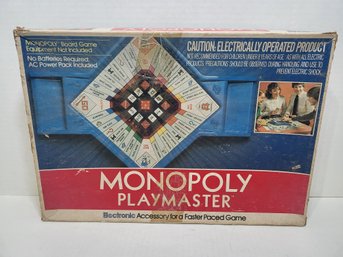 1982 Monopoly PLAYMASTER Electronic Game With Box