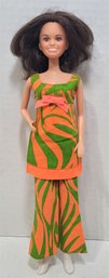 1971 Mattel Vintage Barbie Clothes Mod Doll Outfit #3402 TWO WAY TIGER Unworn Like New