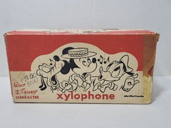 1950's Walt Disney Character Xylophone In Original Box