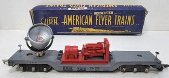 1950'S VINTAGE AMERICAN FLYER S SCALE #7210 METAL ERIE FLOODLIGHT CAR