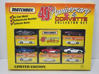Matchbox 40th Anniversary Corvette Collector Set 1993 MIB