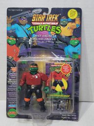 1994 Playmates TMNT Star Trek Teenage Mutant Ninja Turtles Chief Engineer Michaelangelo MOC