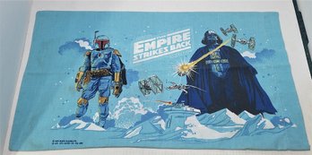 1979 Star Wars Empire Strikes Back 2 Sided Pillow Case. Boba Fett Darth Vader R2-D2 C-3po Etc.
