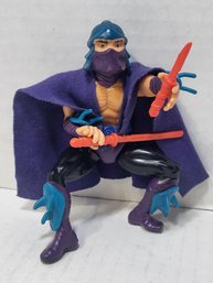 Vintage TMNT SHREDDER 1988 Action Figure With Weapons