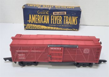 Vintage AMERICAN FLYER MISSOURI PACIFIC STOCK CAR 629, With Box