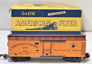 American Flyer S Gauge By Gilbert Vintage 647 Northern Pacific Refridgerator Car 1950s