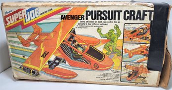 RARE 1976 Hasbro GI JOE - Avenger Pursuit Craft SeTtOriginal Box - SEARS EXCLUSIVE ORANGE VERSION