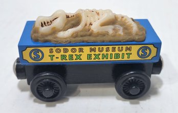 Thomas The Train Wooden Railway Sodor Museum T-Rex Exhibit Fossil Car