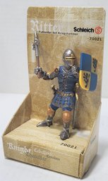 Schleich - World Of Knights FOOT SOLDIER W/WAR HAMMER & SHIELD 70021 Blue Lion New In Package