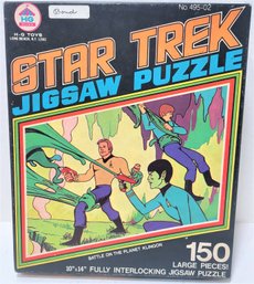 1974 Star Trek Animated Series 150 Piece Puzzle Complete 'battle On The Planet Klingon'