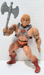 He-Man 1981 Masters Of The Universe Mattel Figure With Chest Armor And Battle Ax Vintage