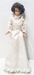 Vtg Barbie Doll Clothes Outfit SATIN Lace TRACY WEDDING DRESS Bridal Gown 4103