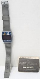 Star Wars Vintage 1977 Texas Instruments Microelectronic Digital Watch Working With Manual