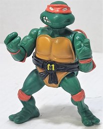 Vtg 1988 TMNT Michaelangelo HARD HEAD Loose Teenage Mutant Ninja Turtle With Num-chuks