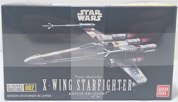 Bandai STAR WARS Vehicle Model 002 X-Wing Starfighter Model Kit Toy Sealed 1/144 Scale