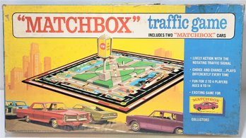 1968 MATCHBOX TRAFFIC BOARD GAME W/2 Original Cars