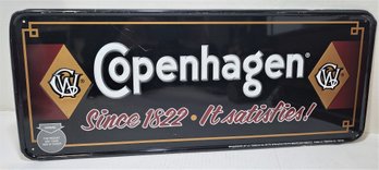 Copenhagen Tobacco Tin Tacker Embossed Metal Sign