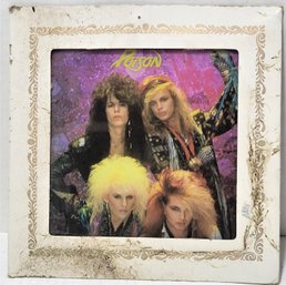 1980s Carnival Prize Mirror Glam Rock Hair Band Poison