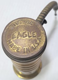 EAGLE No.66 Brass Finger Pump Oiler Can FLEXIBLE SPOUT With Spray Adjuster