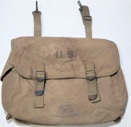 WW2 US Military Field Bag: Luce Mfg 1942 Mfg. Kansas City  Name-'PHILLIPS'