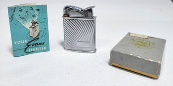 Rare 1950s Evans NOS Cigarette Lighter In Original Box With Insert