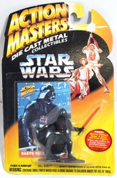 1994 Kenner Star Wars Action Masters Die Cast Darth Vader Sealed On Card