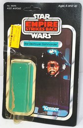 1980 Star Wars Empire Strikes Back Star Destroyer Commander Card Back With Bubble 41 Back
