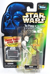 1998 Kenner Star Wars The Power Of The Force Freeze Frame 8D8 With Droid Branding Device Sealed On Card