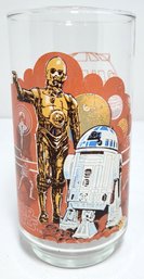 1977 Star Wars Coca Cola Burger King R2-d2 & C-3PO Character Drinking Glass