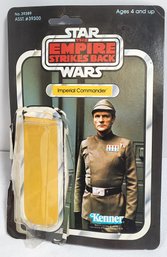 1980 Star Wars Empire Strikes Back Imperial Commander Action Figure Card Back With Bubble 41 Back