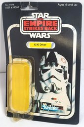 1980 Star Wars Empire Strikes Back At-at Driver Action Figure Card Back With Bubble 41 Back