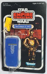 1980 Star Wars Empire Strikes Back C-3PO Action Figure Card Back With Bubble 41 Back
