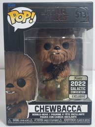 Funko Pop # 513 Chewbacca 2022 Galactic Convention Exclusive Figure Sealed New In Box