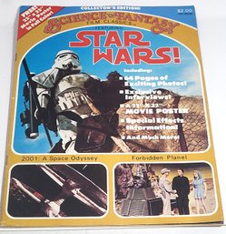 1977 Science Fantasy Film Classics #1 Magazine Includes 22 X 32' Poster Star Wars Forbidden Planet 2001