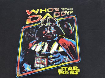 Star Wars Lucasfilm Inc Licensed Darth Vader 'who's Your Daddy?' XXXL T-shirt/nightshirt Unused