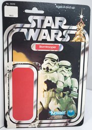 1977 Kenner Star Wars A New Hope Imperial Stormtrooper Card Back 12 Back Flat No Bubble