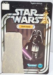 1977 Kenner Star Wars A New Hope Darth Vader Card Back 12 Back Unpunched Flat No Bubble