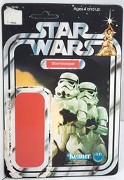 1977 Kenner Star Wars A New Hope Stormtrooper Card Back 12 Back Unpunched Flat No Bubble