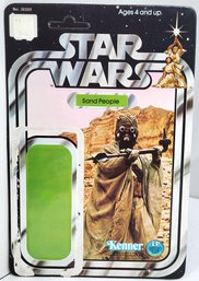 1977 Kenner Star Wars A New Hope Sand People Card Back 12 Back Unpunched Flat No Bubble