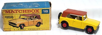 1969 Matchbox #18 Field Car With Original Box